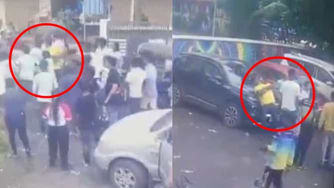 Video : पळून पळून मारहाण... जत्रा जमली, पण कुणीही वाचवलं नाही; त्या रिसॉर्टवर असं काही घडलं... सीसीटीव्ही फुटेज व्हायरल