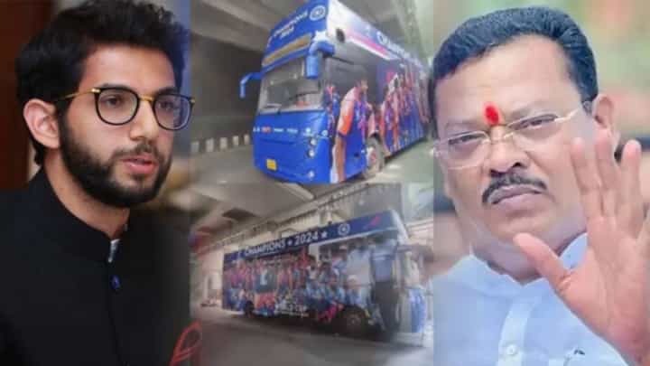 Team India Victory Parade : गुजरात पाकिस्तानात येतं का? 'त्या' बसवरून टीका करणाऱ्या आदित्य ठाकरेंना शिरसाटांनी फटकारलं Team India Victory Parade : गुजरात पाकिस्तानात येतं का? 'त्या' बसवरून टीका करणाऱ्या आदित्य ठाकरेंना शिरसाटांनी फटकारलं