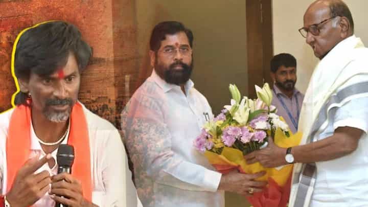 'आरक्षणावरच चर्चा की दंगली घडवण्यासंदर्भात?', शरद पवार अन् एकनाथ शिंदेंच्या भेटीवरून जरांगे पाटलांचा निशाणा 'आरक्षणावरच चर्चा की दंगली घडवण्यासंदर्भात?', शरद पवार अन् एकनाथ शिंदेंच्या भेटीवरून जरांगे पाटलांचा निशाणा
