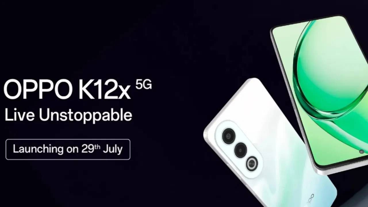 OPPO K12X 5G Launch Date : हा ओप्पो स्मार्टफोन पुढील आठवड्यात  29 जुलै रोजी दुपारी 12 वाजता लाँच होणार आहे. फोनमध्ये 45 व्हॅट फास्ट चार्ज, 30 मिनिटात 50 टक्क्यांपर्यंत चार्ज होईल.  5100mAh बॅटरी आहे. 