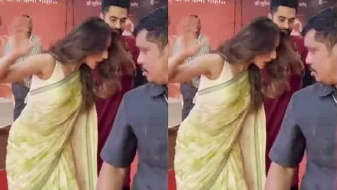 भर कार्यक्रमात तोंडावर पडता पडता वाचली ही बॉलिवूड अभिनेत्री, तो व्हिडीओ व्हायरल, पतीने...