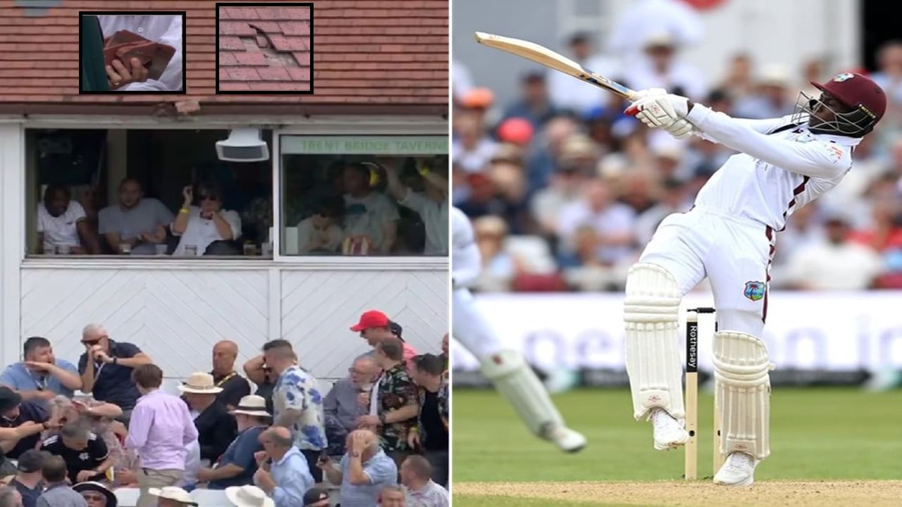 Shamar Joseph चा हाहाकार, गगनचुंबी सिक्समुळे स्टेडियममधील कौलाचे तुकडे Shamar Joseph चा हाहाकार, गगनचुंबी सिक्समुळे स्टेडियममधील कौलाचे तुकडे