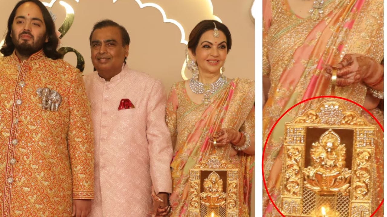 विवाह सोहळ्यात गणपतीची प्रतिमा असलेले 'रामन दिवो' नीता अंबानी सतत घेऊन फिरत होत्या. त्या गणपतीच्या प्रतिमेसोबत दिवासुद्धा होता. ही प्रतिमा नवरदेवसोबत घेऊन फिरल्यास वाईट नजरेपासून त्याचे संरक्षण होते, अशी श्रद्धा आहे. तसेच लग्न समारंभ निर्विध्न पार पडते.