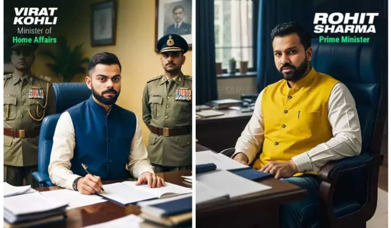 भारतीय खेळाडू राजकारणात असते तर त्यांच्याकडे असते कोणते मंत्रीपद, AI ने बनवले फोटो