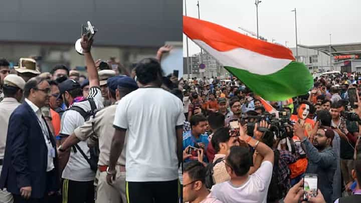 T20 World Cup 2024 : टीम इंडिया मायदेशी दाखल, बघा भारतीयांकडून कसं झालं दणक्यात स्वागत? T20 World Cup 2024 : टीम इंडिया मायदेशी दाखल, बघा भारतीयांकडून कसं झालं दणक्यात स्वागत?