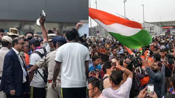 T20 World Cup 2024 : टीम इंडिया मायदेशी दाखल, बघा भारतीयांकडून कसं झालं दणक्यात स्वागत? T20 World Cup 2024 : टीम इंडिया मायदेशी दाखल, बघा भारतीयांकडून कसं झालं दणक्यात स्वागत?