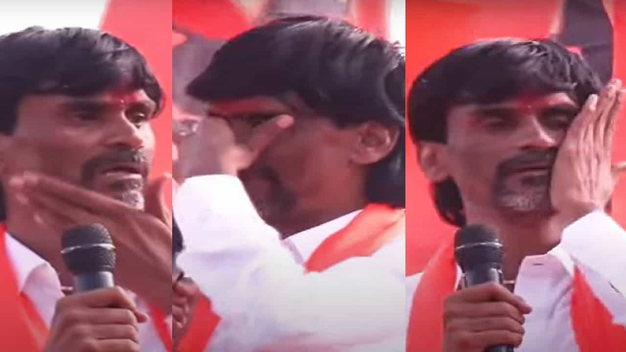 पहाडासारखे मनोज जरांगे भर स्टेजवर रडले, डोळे पुसत पुसतच सरकारवर हल्लाबोल; समाजाला पोटतिकडीचं आवाहन काय?