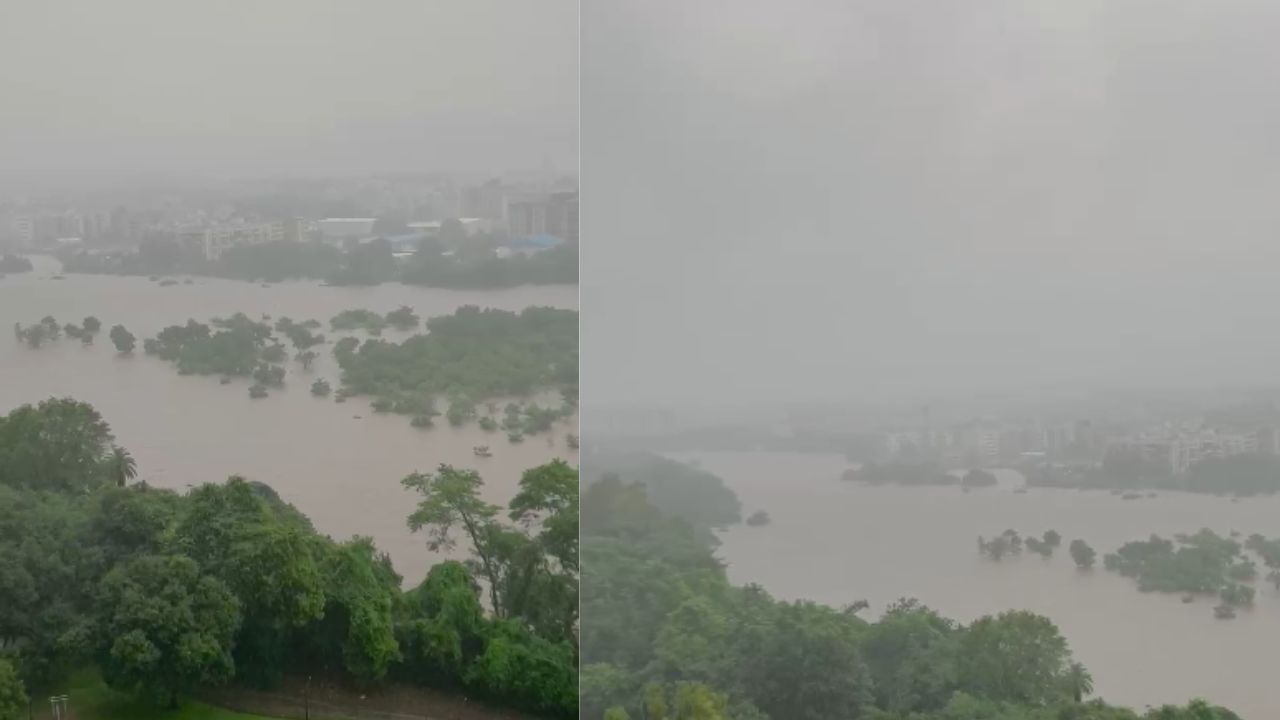 पिंपरी चिंचवडच्या चिखलीमधील घरकुल मधल्या इमारतींमध्येही पाणी शिरले आहे. सखल भागात गुडघ्या हून अधिक पाणी साठ झालेले आहे. अनेक वाहन पाण्याखाली गेली आहे. पावसाचा जोर कायम राहिल्यास इमारतीमधल्या घरांमध्येही पाणी शिरण्याची शक्यता निर्माण झाली आहे. 