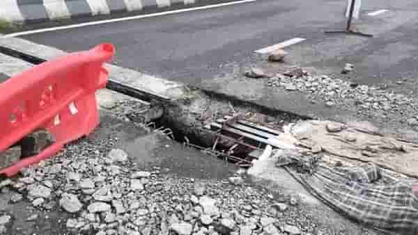 Samruddhi Highway : भलंमोठं भगदाड… याला समृद्धी महामार्ग म्हणायचं की… बघा व्हिडीओ