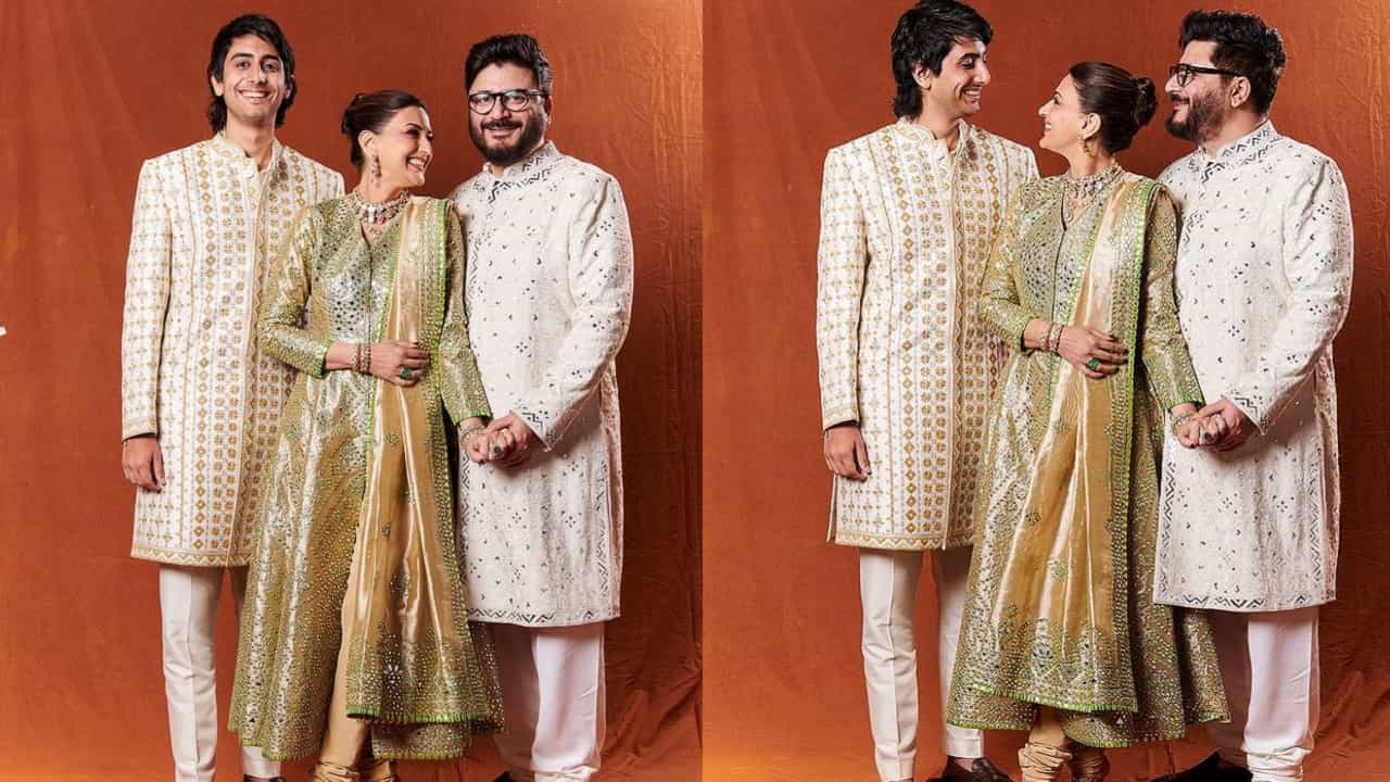 नुकताच सोनाली हिने कुटुंबासोबत काही फोटो पोस्ट केले आहेत. फोटोमध्ये अभिनेत्री पती आणि मुलासोबत आनंदी दिसत आहे.