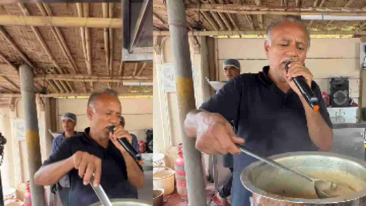 Video : डॉलीनंतर सुरतच्या चहावाल्याचा व्हिडीओ तूफान व्हायरल, हातात माईक आणि हे गाणे...