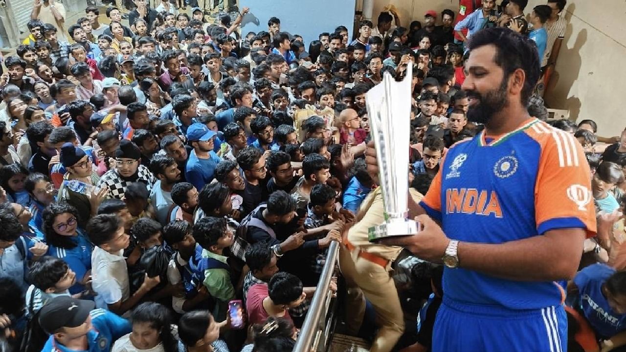 Team India: मुंबईचा राजा रोहित शर्मा, वानखेडेत हिटमॅनच्या नावाचा जयघोष, व्हीडिओ व्हायरल