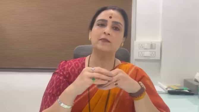 Chitra Wagh : काँग्रेस प्रवक्ते बोलतात मराठी माणसाने बलात्कार केला, तुमची.... चित्रा वाघ काय म्हणाल्या?