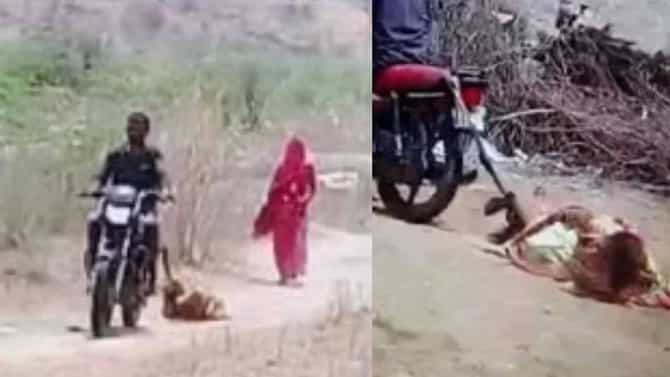 हैवानियत, मुलगी विकत घेऊन लग्न केलं, भांडणानंतर बाईकला बांधलं आणि....