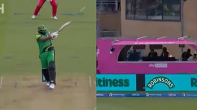 कीरोन पोलार्डचा उत्तुंग फटका आणि कुमार संगकारा थोडक्यासाठी वाचला, काय झालं पाहा Video