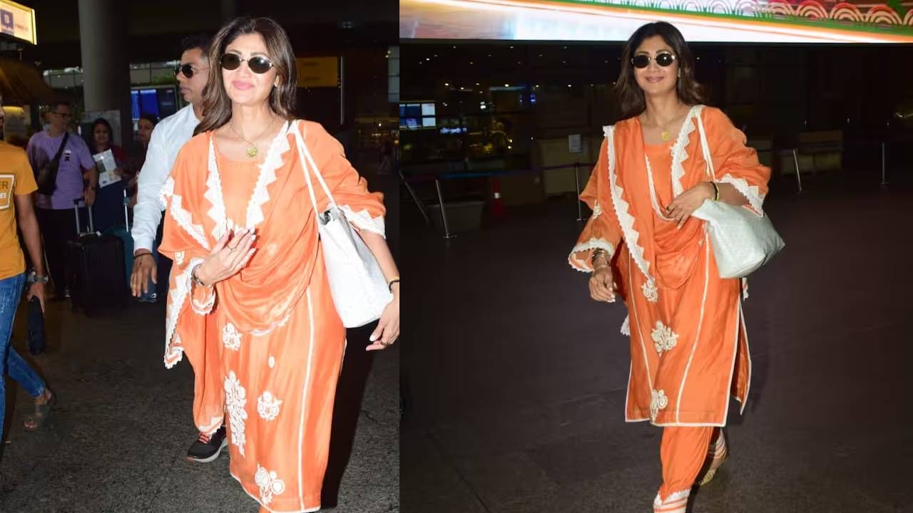 विशेष म्हणजे फोटोसाठी पापाराझी यांना पोझ देताना देखील शिल्पा शेट्टी ही दिसली आहे. शिल्पा शेट्टीचे हे फोटो चांगलेच व्हायरल होताना दिसत आहेत.