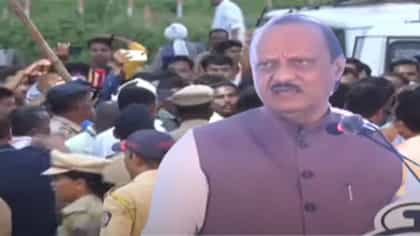 'आम्हीही मराठ्यांच्या पोटी जन्माला आलो', अजित पवारांंचं वक्तव्य
