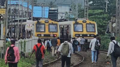 मुंबई लोकलची सेवा पुन्हा कोलमडली, हार्बर रेल्वेची वाहतूक 20 ते 25 मिनिटे उशिराने