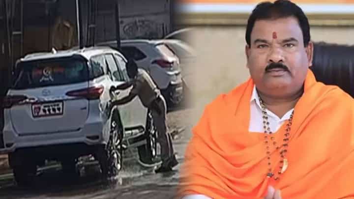 संजय गायकवाड 'त्या' व्हायरल व्हिडीओवर स्पष्टच म्हणाले, '...म्हणून पोलिसानं माझी गाडी धुतली' संजय गायकवाड 'त्या' व्हायरल व्हिडीओवर स्पष्टच म्हणाले, '...म्हणून पोलिसानं माझी गाडी धुतली'