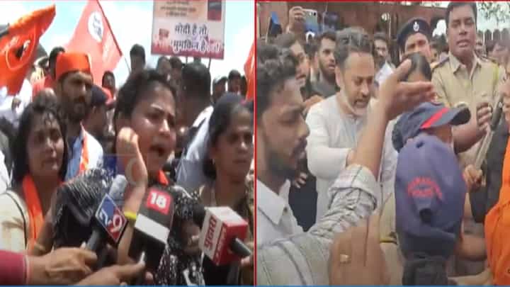 कसली गॅरंटी... ठाकरेंची वाघीण जीवाच्या आकांताने राणेंना भिडली, राजकोट किल्ल्यावर नक्की काय घडलं? कसली गॅरंटी... ठाकरेंची वाघीण जीवाच्या आकांताने राणेंना भिडली, राजकोट किल्ल्यावर नक्की काय घडलं?
