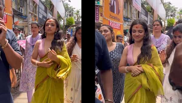 गणेशोत्सवात अगदी पहिल्या दिवसापासून लालबागचा राजाच्या दर्शनाला अनेक भक्त येत असतात. यात अनेक सेलिब्रिटींचाही समावेश असतो. 'माय फ्रेंड गणेशा' या चित्रपटातून घराघरात पोहोचलेली अभिनेत्री एहसास चन्नासुद्धा लालबागचा राजाच्या दर्शनासाठी गेली होती.