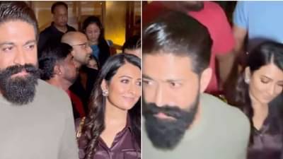 मुंबईच्या भरपावसात रॉकी भाईची पत्नीसोबत डेट; पहा व्हिडीओ