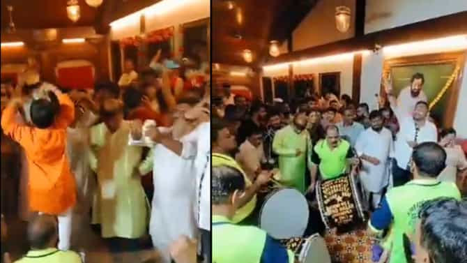 ठाण्यातील आनंद आश्रमात नोटा उधळल्याचा व्हिडीओ समोर, केदार दिघे यांची टीका