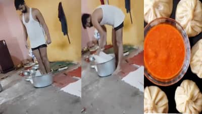 मोमोज खायला आवडतात ? हे पाहा आणि मग ठरवा ; दुकानदाराने चक्क...