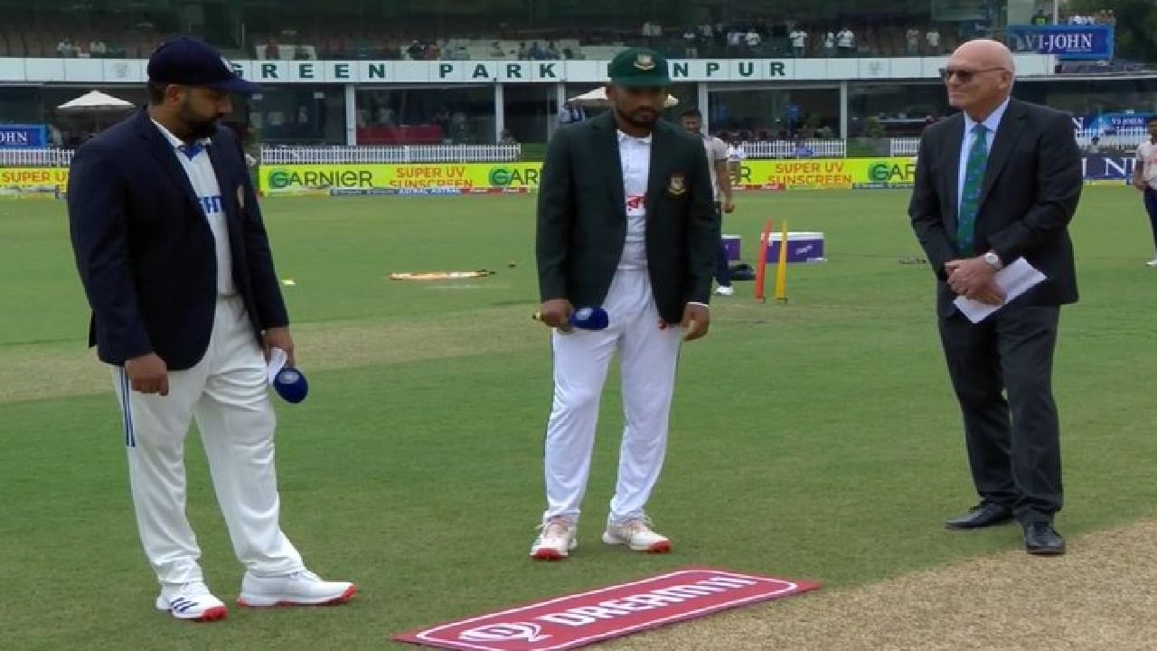 IND vs BAN 2nd Test : रोहितने जिंकला Toss, 60 वर्षांनी भारतीय कर्णधाराने असं केलं, बांगलादेशची बॅटिंग IND vs BAN 2nd Test : रोहितने जिंकला Toss, 60 वर्षांनी भारतीय कर्णधाराने असं केलं, बांगलादेशची बॅटिंग