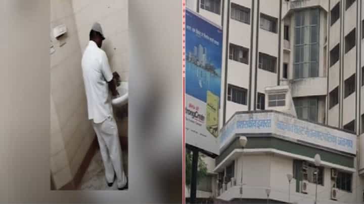 ईईईईई... घाणेरडे कुठले? शौचालयात कप धुतले, जळगाव महापालिकेत चाललंय काय? व्हिडीओ व्हायरल ईईईईई... घाणेरडे कुठले? शौचालयात कप धुतले, जळगाव महापालिकेत चाललंय काय? व्हिडीओ व्हायरल