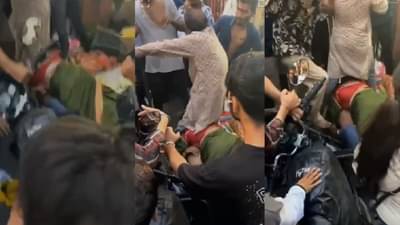 जमावाची युवकाला बेदम मारहाण, मुलाला वाचवण्यासाठी आई पडली अंगावर पण...