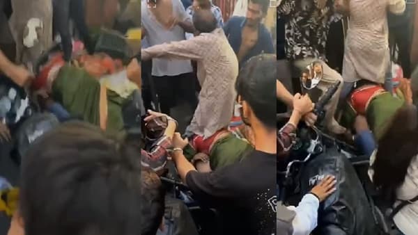 जमावाची युवकाला बेदम मारहाण, मुलाला वाचवण्यासाठी आई पडली अंगावर पण...