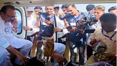 अधिकाऱ्याला म्हणाले लाडूचा डबाही उघड; अजितदादांच्या हेलिकॉप्टरची तपासणी, बॅगेत सापडली चकली, चिवडा अन् गुलाबी जॅकेट