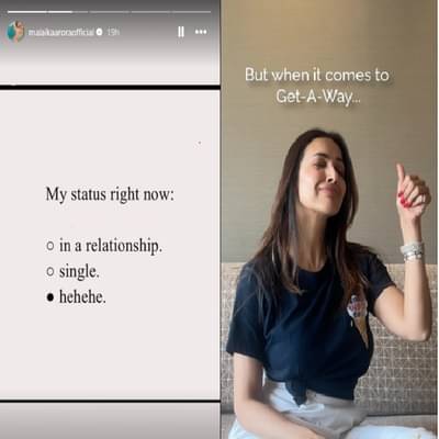 अखेर मलायका अरोराने तिचे रिलेशनशिप स्टेटस सांगितले; उत्तराने मात्र सगळेच गोंधळले