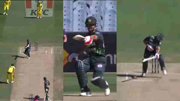 AUS vs PAK : कामरान गुलामची पॅट कमिन्सला ठसन! बाउंसवर टाकला आणि.. Watch Video