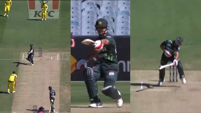AUS vs PAK : कामरान गुलामची पॅट कमिन्सला ठसन! बाउंसवर टाकला आणि.. Watch Video