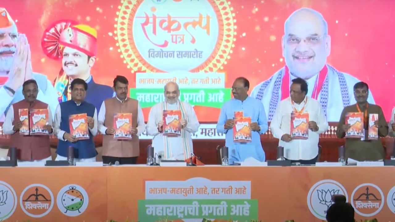 Mahayuti Manifesto 2024 Maharashtra : लाडक्या बहिणीला २१०० रुपये, शेतकऱ्यांना कर्जमाफी अन्...; भाजपच्या जाहीरनाम्यातील महत्त्वाचे मुद्दे