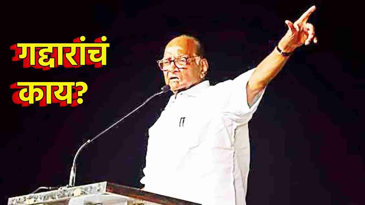 Sharad Pawar : या गद्दारांचं आता करायचं काय? भाषण सुरू असतानाच चिठ्ठीतून सवाल, शरद पवारांनी भरसभेत हा आदेश दिला