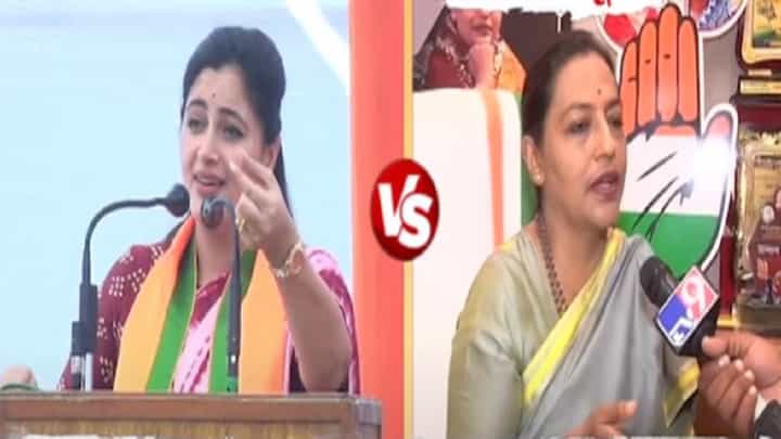 नवनीत राणांचा यशोमती ठाकूर यांच्यावर घणाघात, 'माझी नणंदबाई मेलेल्या माणसाच्या टाळूवरचं लोणी...' नवनीत राणांचा यशोमती ठाकूर यांच्यावर घणाघात, 'माझी नणंदबाई मेलेल्या माणसाच्या टाळूवरचं लोणी...'