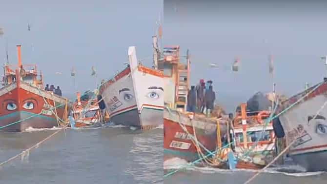 मुंबईच्या समुद्रात पुन्हा बोट अपघात, मोठ्या जहाजाची बोटीला धडक, मध्यरात्री खोल समुद्रात बचावाचा थरार