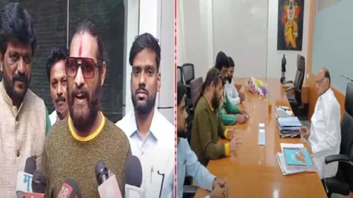 Abhijit Bichukale Video : '...मी त्यांचा श्रीकृष्ण व्हायला तयार', शरद पवारांच्या भेटीनंतर अभिजीत बिचुकलेंचं मोठं वक्तव्य Abhijit Bichukale Video : '...मी त्यांचा श्रीकृष्ण व्हायला तयार', शरद पवारांच्या भेटीनंतर अभिजीत बिचुकलेंचं मोठं वक्तव्य