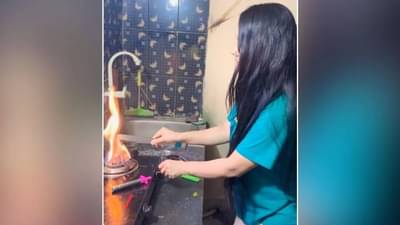 Desi Jugaad Viral Video: हेअर स्ट्रेट करण्यासाठी महिलेचा देशी जुगाड, पण झालं होत्याच नव्हतं