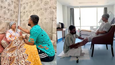 मालिश केलं, कुशीत झोपवलं, जेवण भरवलं.. कॅन्सरग्रस्त हिना खानची बॉयफ्रेंड घेतोय अशी काळजी
