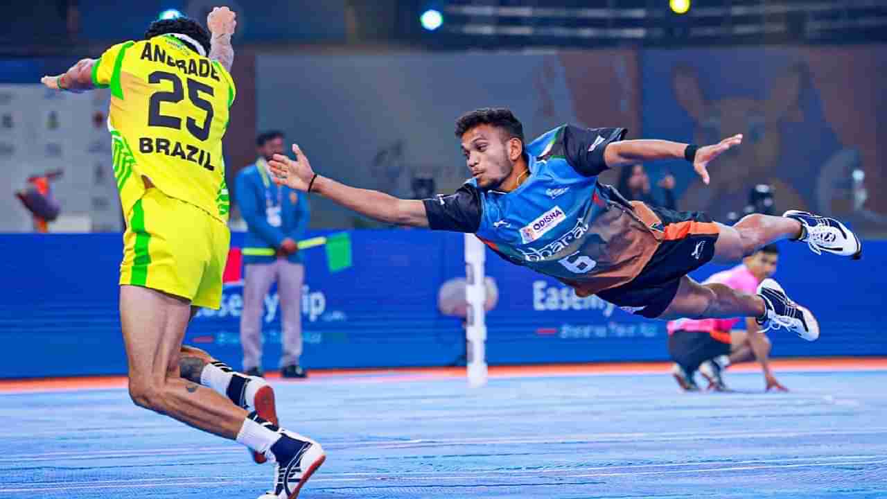 Kho Kho World Cup : टीम इंडियाचा सलग दुसरा विजय, ब्राझीलला 64-34 ने नमवलं