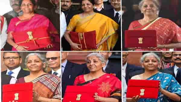 2019 ते 2024, निर्मला सीतारामन यांच्या अर्थसंकल्प स्पेशल साड्या, यादीच पाहा