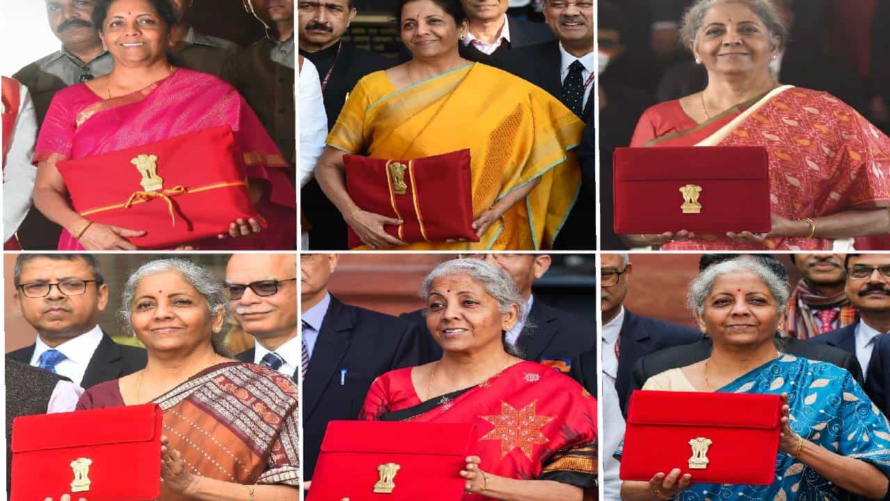 2019 ते 2024, निर्मला सीतारामन यांच्या अर्थसंकल्प स्पेशल साड्या, यादीच पाहा