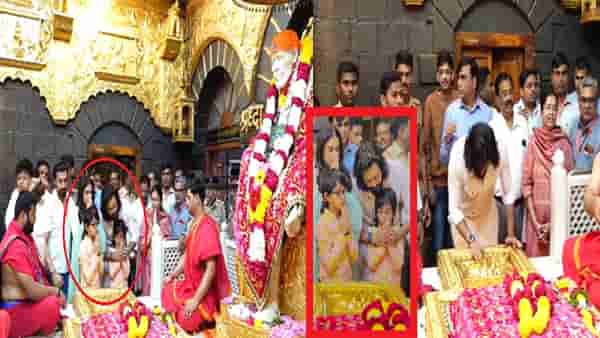 रितेश-जिनिलिया मुलांसह साईचरणी; मंदिरात रितेशने मुलाकडून जे करून घेतलं... चाहत्यांची मने जिंकली