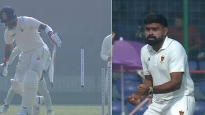 Virat Kohli : विराट क्लिन बोल्ड, स्टंप उडून पहिल्या स्लिपपर्यंत, बॉलरचा कोहलीसारखाच जल्लोष, पाहा व्हीडिओ