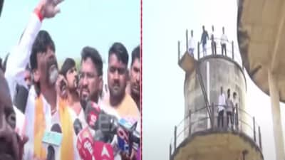 Manoj Jarnage Patil : आत्महत्या करायची नाही, तुम्ही.., धनंजय देशमुख पाण्याच्या टाकीवर, मनोज जरांगेंचा फोन