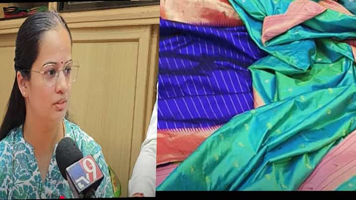 पदरावरती जरतारीचा मोर नाचरा हवा... संक्रांतीनिमित्ताने येवल्यात पैठणी खरेदीसाठी महिलांची झुंबड पदरावरती जरतारीचा मोर नाचरा हवा... संक्रांतीनिमित्ताने येवल्यात पैठणी खरेदीसाठी महिलांची झुंबड